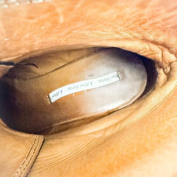 & Other Stories Black Leather Military Combat Lace Up Boots 348466 Size 6.5 EUC - Picture 3 of 7